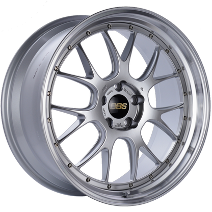 BBS LM-R 21x10 5x120 ET35 Diamond Silver Center Diamond Cut Lip Wheel -82mm PFS/Clip Required LM326DSPK