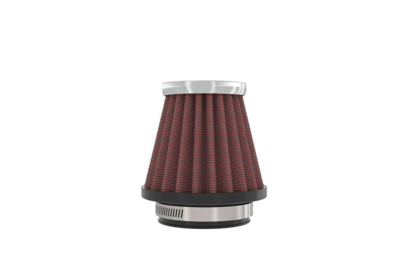 K&N Universal Chrome Filter-Round Tapered-1.688in Flange ID x 2in Top OD x 3in Base OD x 2.75in H RC-1070