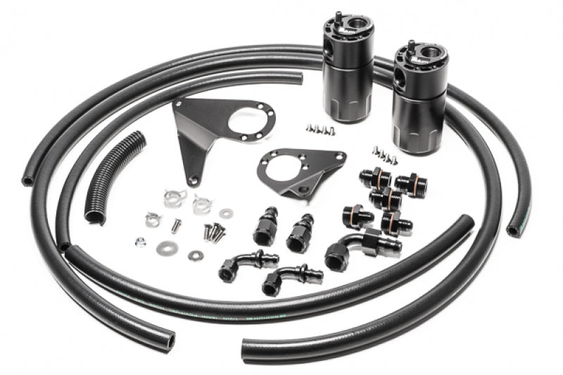 Radium Engineering Dual Catch Can Kit 08-16 Mitsubishi Evo Fluid Lock 20-1107-FL