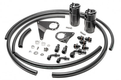 Radium Engineering Dual Catch Can Kit 08-16 Mitsubishi Evo Fluid Lock 20-1107-FL