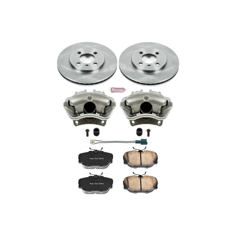 Power Stop Z17 Evolution Plus Stock Replacement Brake Kits with Calipers KCOE3008