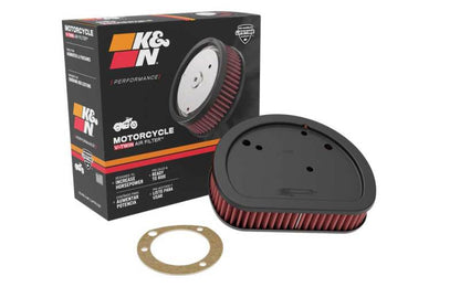 K&N Replacement Air Filter 7.125in L x 5.688in W x 1.625in H for Harley Davidson HD-1611