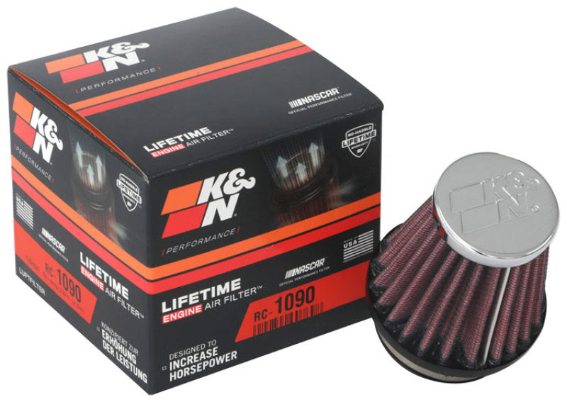 K&N Universal Clamp-On Air Filter 1 7/8 in FLG / 3in B / 2in T / 3in H RC-1090
