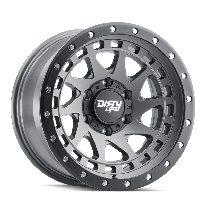 Dirty Life Wheels 9311 Enigma Pro Street Series Satin Graphite Wheels 9311-7973MGT38
