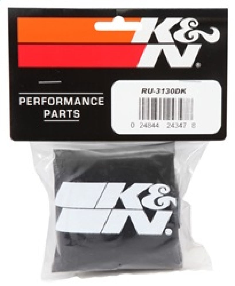 K&N Air Filter Wrap Black RU-3130 RU-3130DK