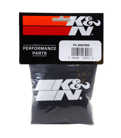 K&N Air Filter Wrap Drycharger - Round Straight - Black for Polaris Ranger PL-8007DK