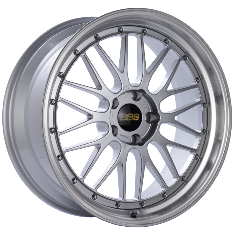 BBS LM 20x9 5x120 ET15 Diamond Silver Center Diamond Cut Lip Wheel -82mm PFS/Clip Required LM225DSPK