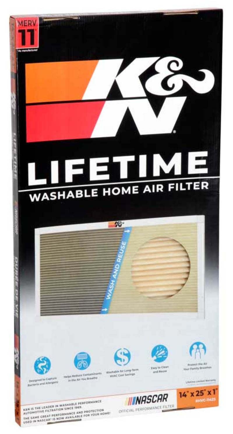 K&N HVAC Filter - 14 x 25 x 1 HVC-11425