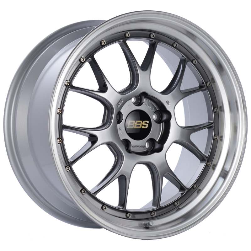 BBS LM-R 19x9.5 5x120 ET25 Diamond Black Center Diamond Cut Lip Wheel -82mm PFS/Clip Required LM305DBPK