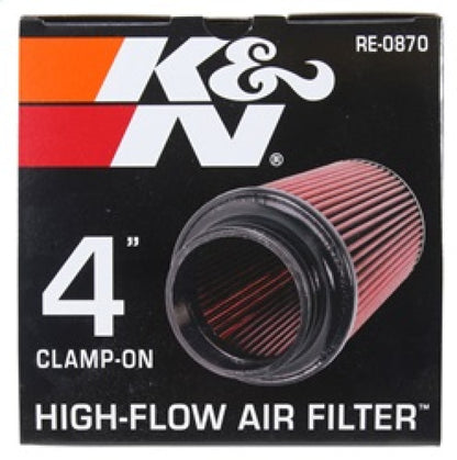 K&N Universal Rubber Filter 4inch FLG / 6inch OD-B / 4-5/8inch OD-T / 9inch H RE-0870