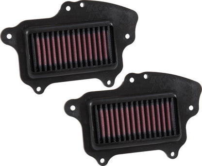 K&N 16-17 Suzuki Boulevard M90 1462CC Replacement Drop In Air Filter (Set of 2) SU-1409