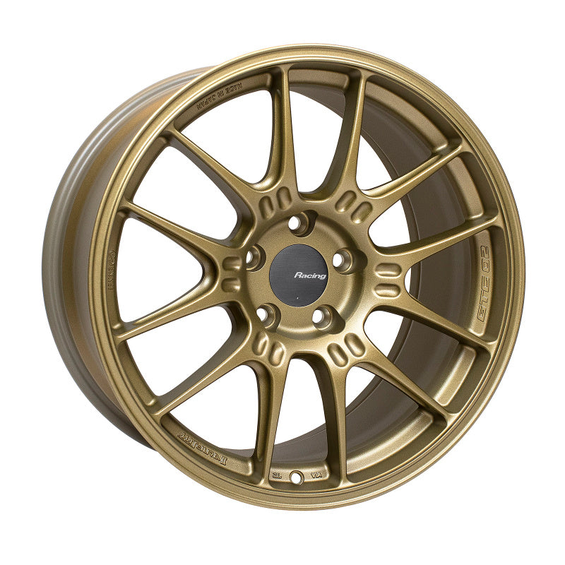 Enkei GTC02 18x9 5x112 25mm Offset 66.5mm Bore Titanium Gold Wheel 534-890-4425GG