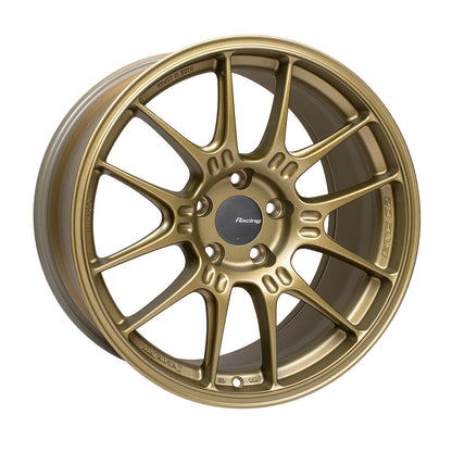 Enkei GTC02 18x9 5x112 25mm Offset 66.5mm Bore Titanium Gold Wheel 534-890-4425GG