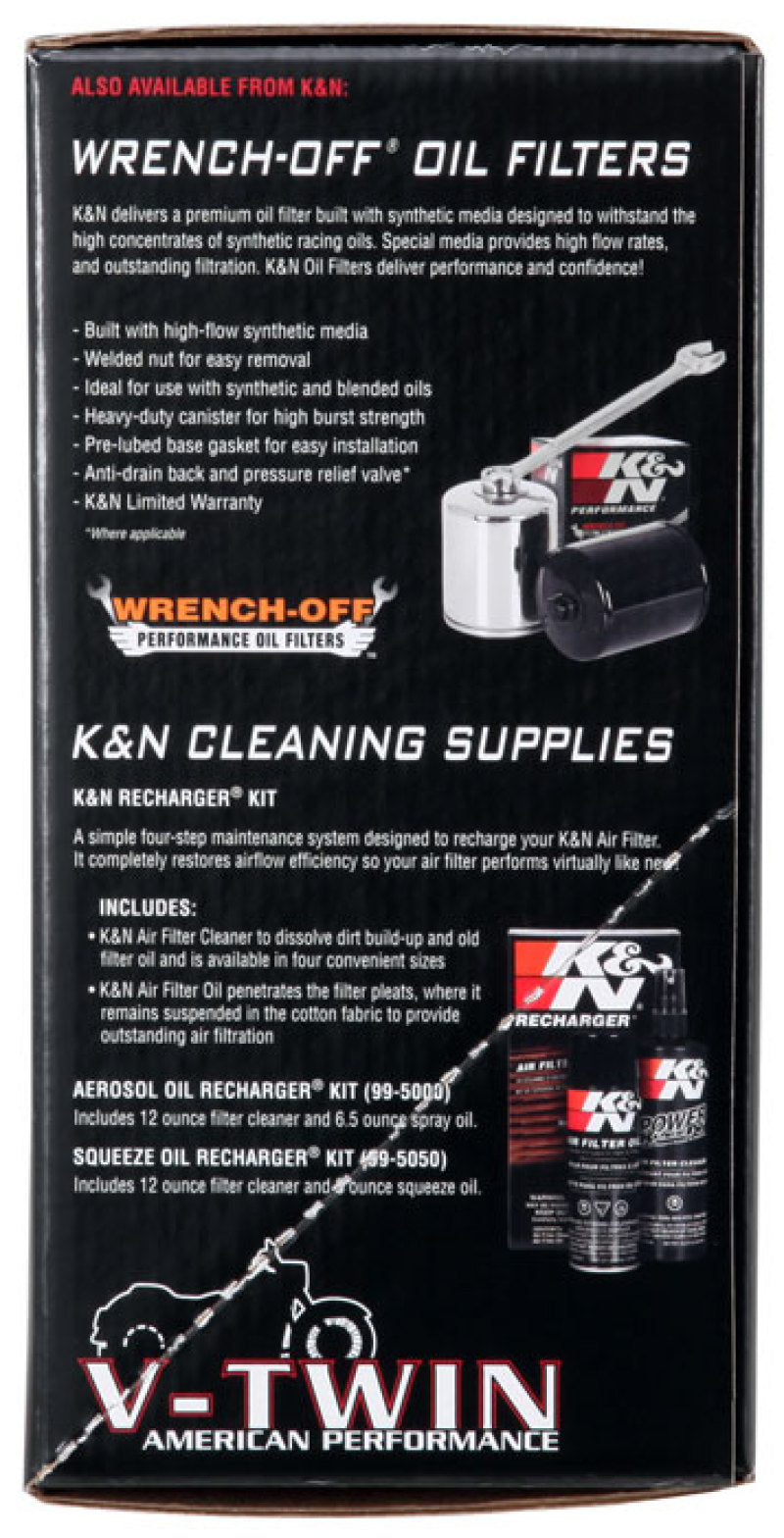 K&N 07-13 Harley Davidson XL Polished Aircharger Performance Intake 63-1126P