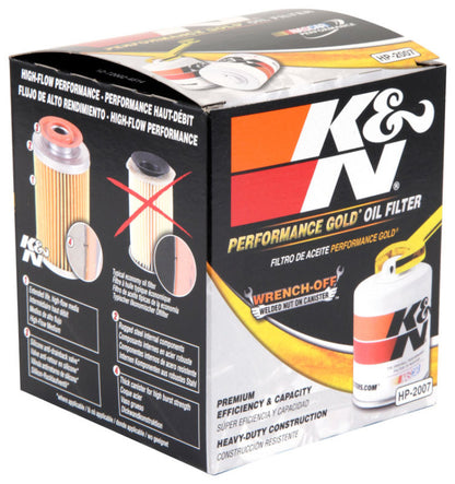K&N Oil Filter OIL FILTER; AUTOMOTIVE HP-2007
