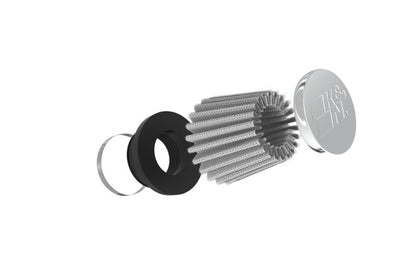 K&N Universal Chrome Filter 1 3/8 inch FLG / 2 1/2 inch Base / 2 inch Top / 2 1/4 inch Height RC-0790