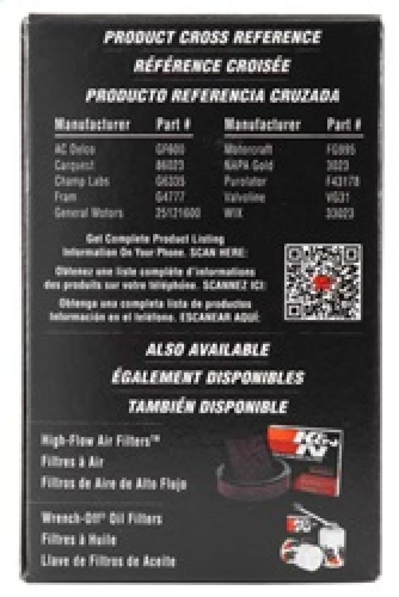 K&N Fuel Filter 84-89 Nissan 300ZX, 00-04 Nissan Xterra. 95-97 Nissan 200SX PF-1100