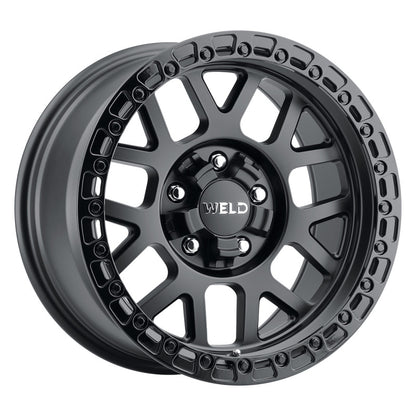 Weld Off-Road W104 17X9.0 Cinch 5X114.3 5X127 ET-12 BS4.50 Satin Black Gloss Black 78.1 W10479026450