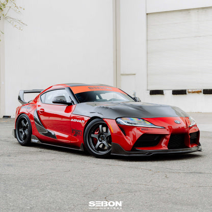Seibon 2020 Toyota GR Supra OEM-Style Carbon Fiber Door Garnish DG20TYSUP-OE