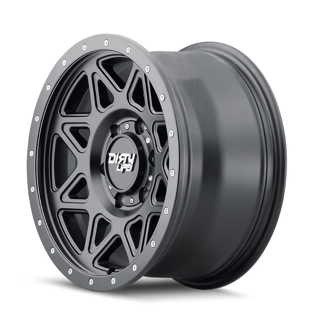 Dirty Life Wheels 9305 Theory Series Matte Black Wheels 9305-2970MB