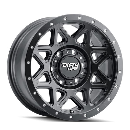 Dirty Life Wheels 9305 Theory Series Matte Black Wheels 9305-2936MB