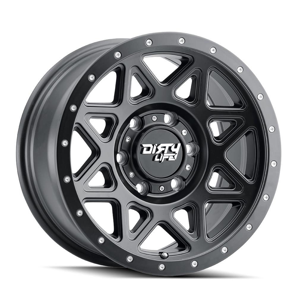 Dirty Life Wheels 9305 Theory Series Matte Black Wheels 9305-2950MB18