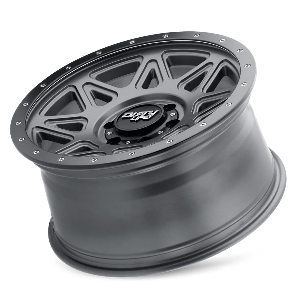 Dirty Life Wheels 9305 Theory Series Matte Gunmetal Wheels 9305-2970MGT