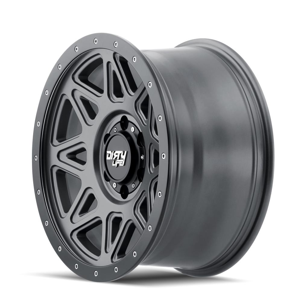 Dirty Life Wheels 9305 Theory Series Matte Gunmetal Wheels 9305-2970MGT