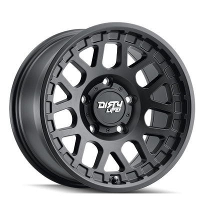 Dirty Life Wheels 9306 Mesa Street Series Matte Black Wheels 9306-7983MB12