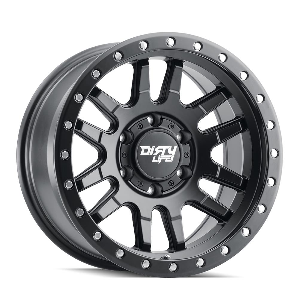 Dirty Life Wheels 9309 Canyon Pro Street Series Matte Black Wheels 9309-7983MB0