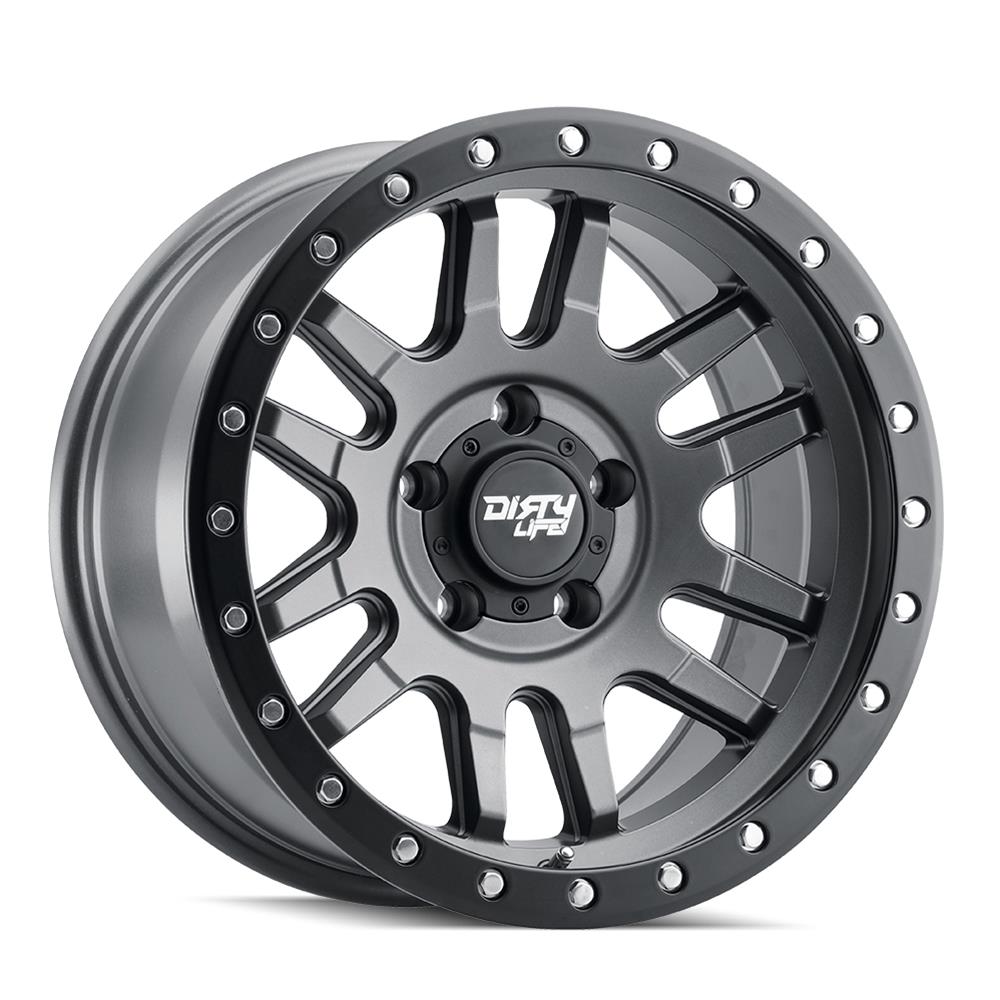Dirty Life Wheels 9309 Canyon Pro Street Series Satin Graphite Wheels 9309-7983MGT0