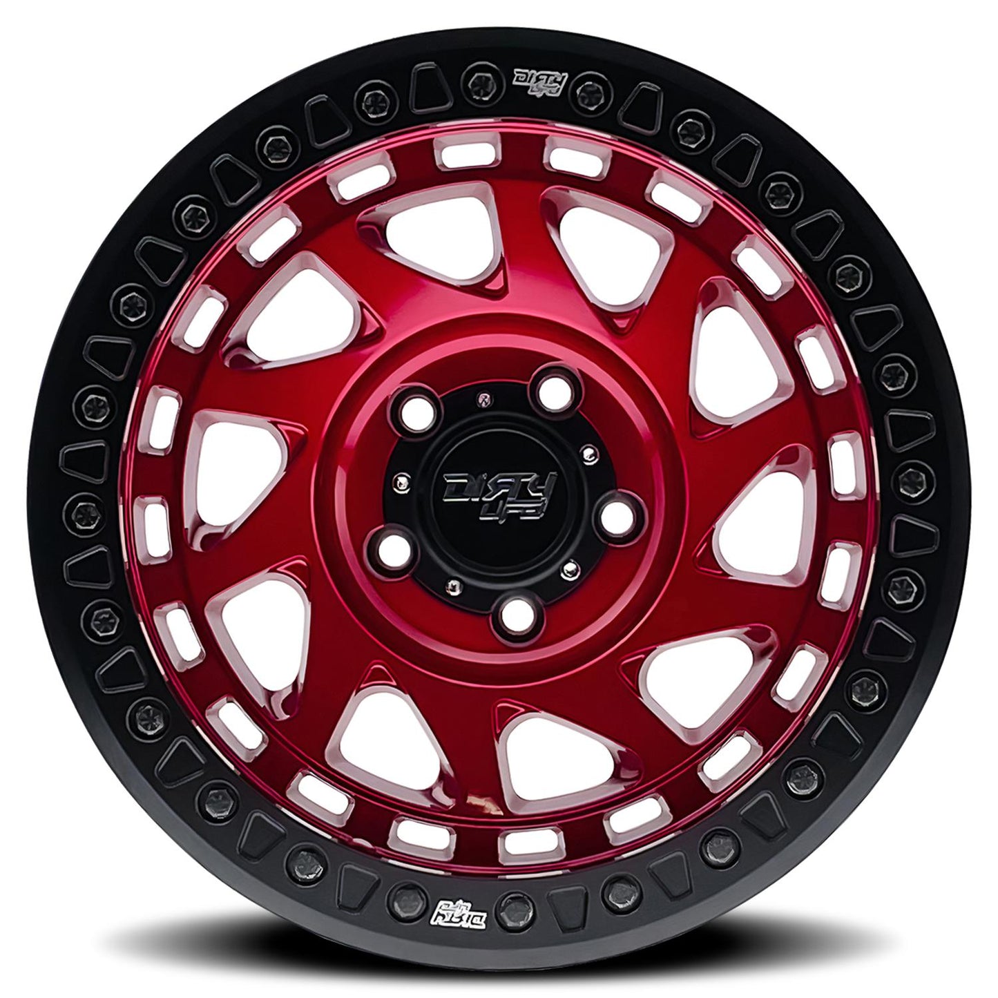 Dirty Life Wheels 9313 Enigma Race Series Crimson Candy Red Wheels 9313-7970R12