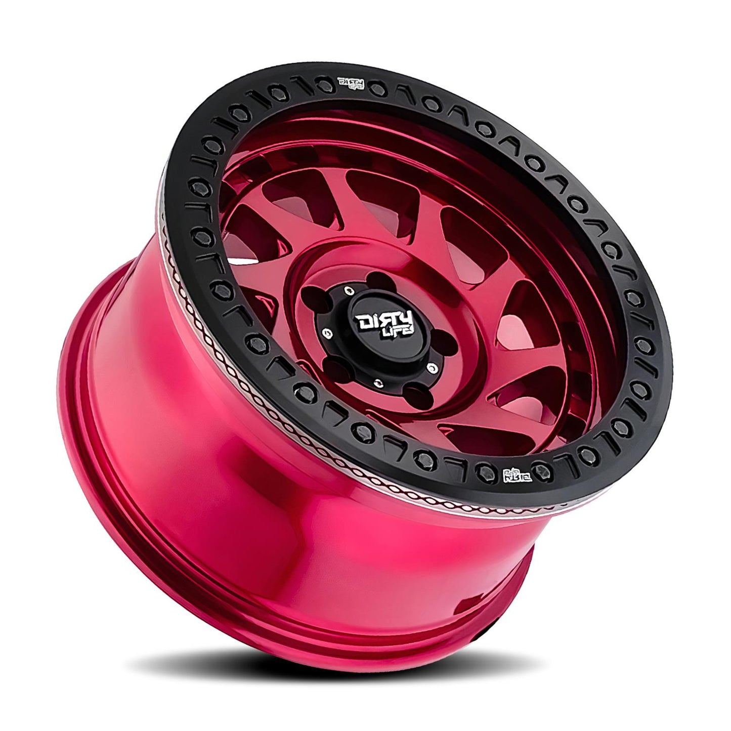 Dirty Life Wheels 9313 Enigma Race Series Crimson Candy Red Wheels 9313-7936R12