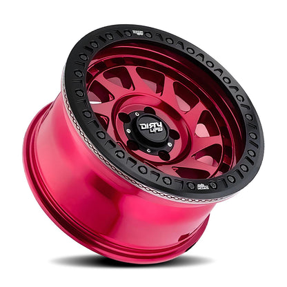 Dirty Life Wheels 9313 Enigma Race Series Crimson Candy Red Wheels 9313-7936R12