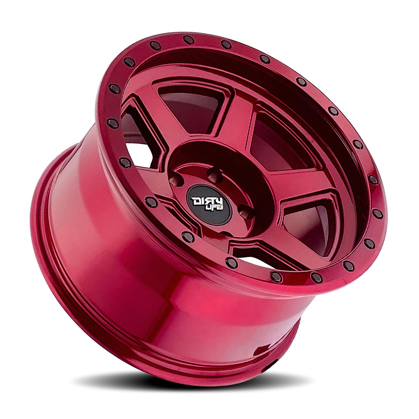 Dirty Life Wheels 9315 Compound Series Crimson Candy Red Wheels 9315-7983R12
