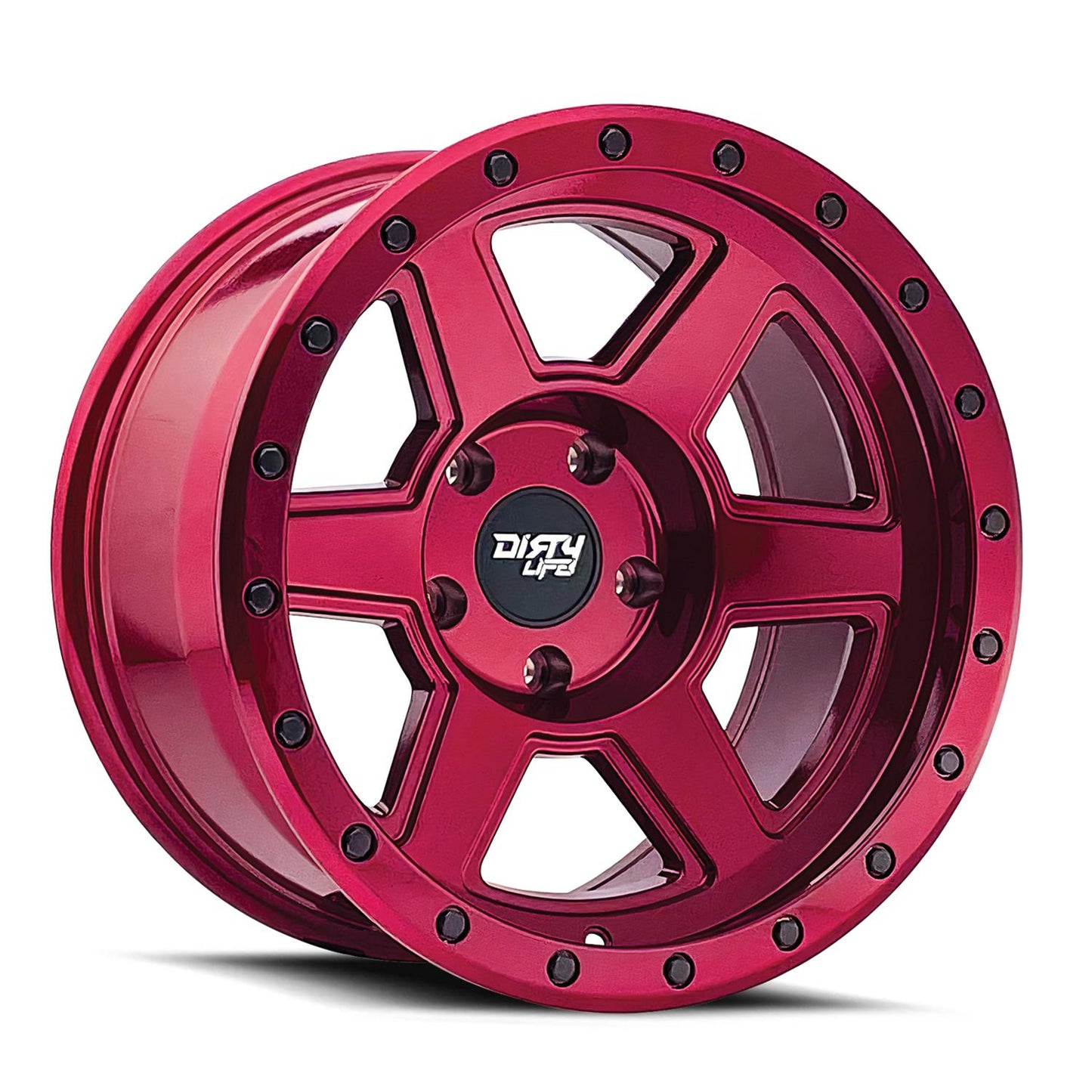 Dirty Life Wheels 9315 Compound Series Crimson Candy Red Wheels 9315-7936R12