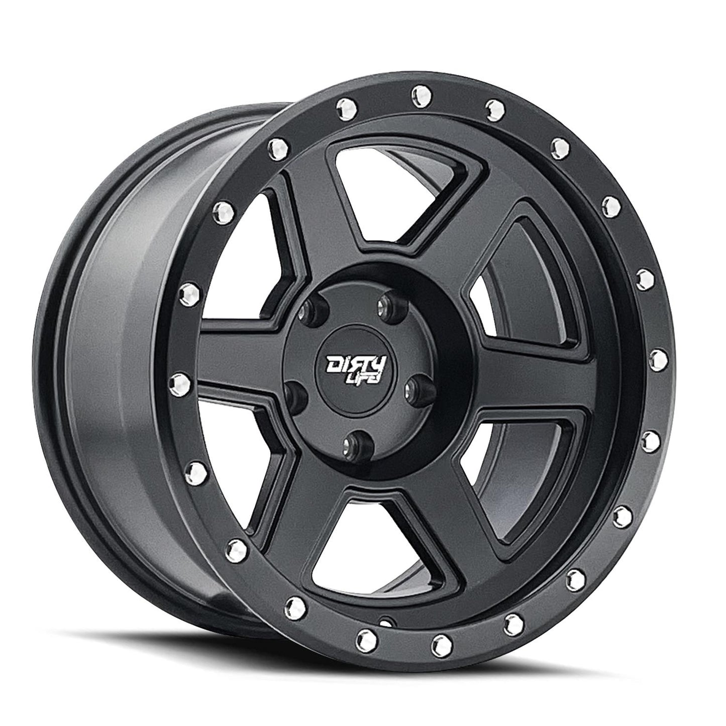 Dirty Life Wheels 9315 Compound Series Matte Black Wheels 9315-7983MB12