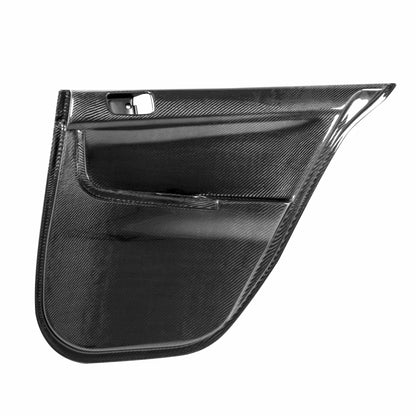 Seibon 08-12 Mitsubishi Evo Carbon Fiber Rear Door Panels DP0809MITEVOX-R