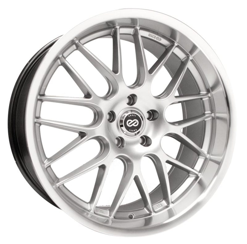Enkei Lusso 20x9.5 35mm Offset 5x120 Bolt Pattern 72.6 Bore Hyper Silver Wheel 469-295-1235HS