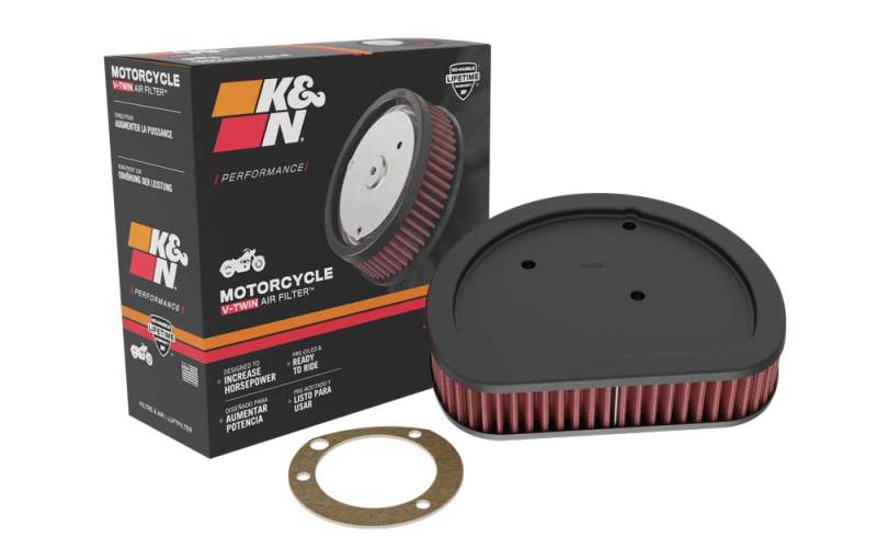 K&N Replacement Air Filter 1.625in H for Harley Davidson HD-1499
