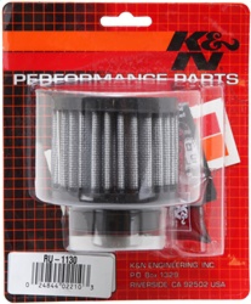K&N Universal Clamp-On Air Filter 1-11/16in FLG / 3in OD / 2-1/2in H RU-1130