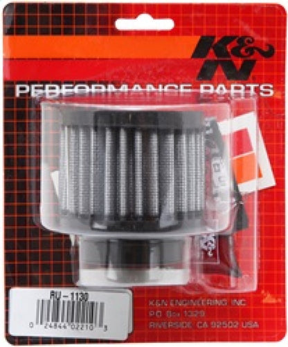 K&N Universal Clamp-On Air Filter 1-11/16in FLG / 3in OD / 2-1/2in H RU-1130