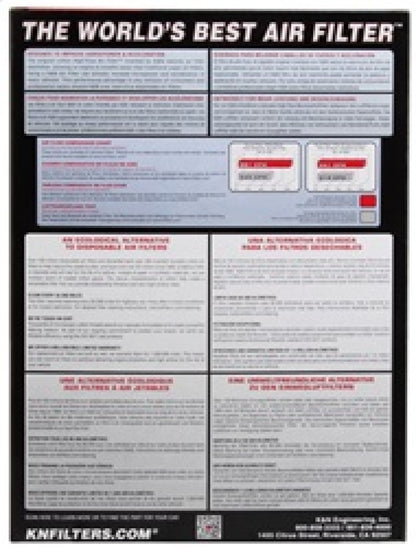K&N 17-19 Ssanyong Rexton L4-2.2L DSL Replacement Drop In Air Filter 33-3135