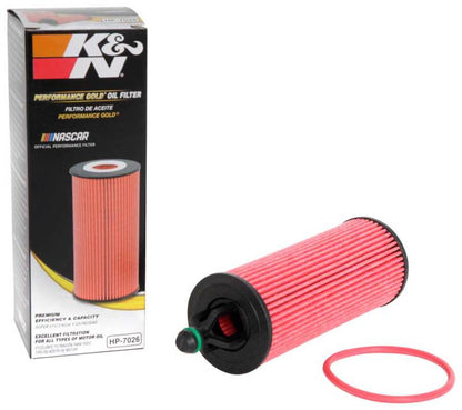 K&N Performance Oil Filter for 14-17 Dodge Durango 3.6L / 14-17 Jeep Grand Cherokee 3.6L HP-7026