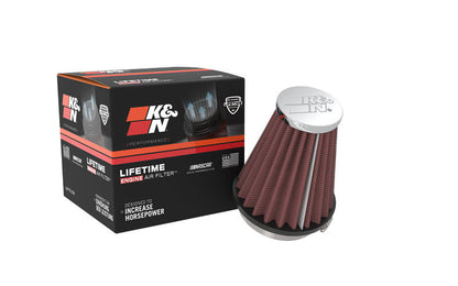 K&N Universal Chrome Filter 2.25 Inch Flange / 3.5 Inch Base / 2 Inch Top / 4 Inch Height RC-1250