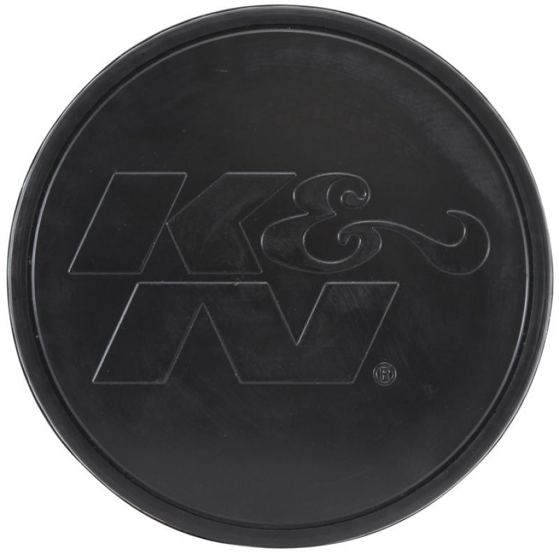 K&N Universal Rubber Filter-Round Tapered 4in Flange ID x 8in Base OD x 6.625in Top OD x 8in H RU-5171HBK