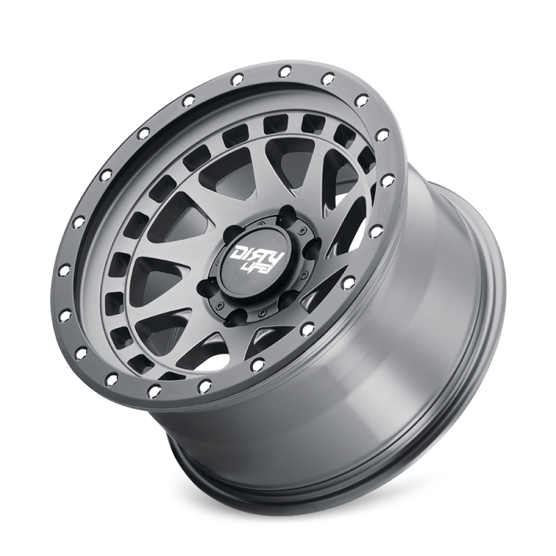 Dirty Life Wheels 9311 Enigma Pro Street Series Satin Graphite Wheels 9311-7973MGT12