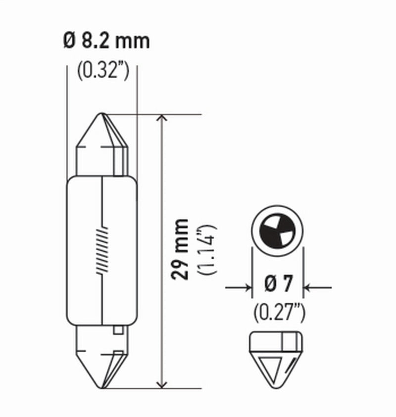 Hella Standard Series Light Bulbs DE3021SB
