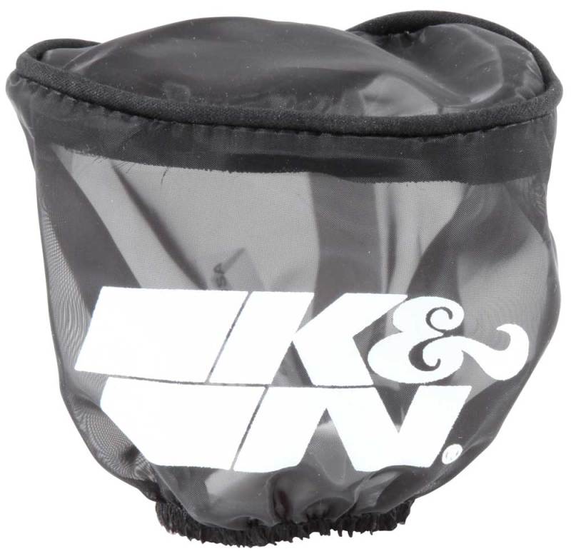 K&N Air Filter Wrap Black Oval Tapered 3.75in Base I/S Width x 2.5in Top I/S Width x 2.75in H RU-2780DK
