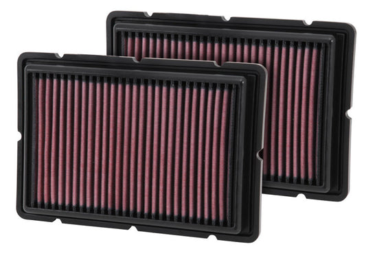 K&N Replacement Air Filter 05-09 Ferrari F360 11.125in O/S Length x 7.625 O/S Width x 1.313in H 33-2494